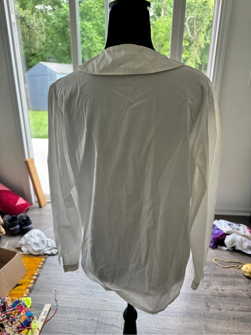 J. Crew White Button-Down Blouse